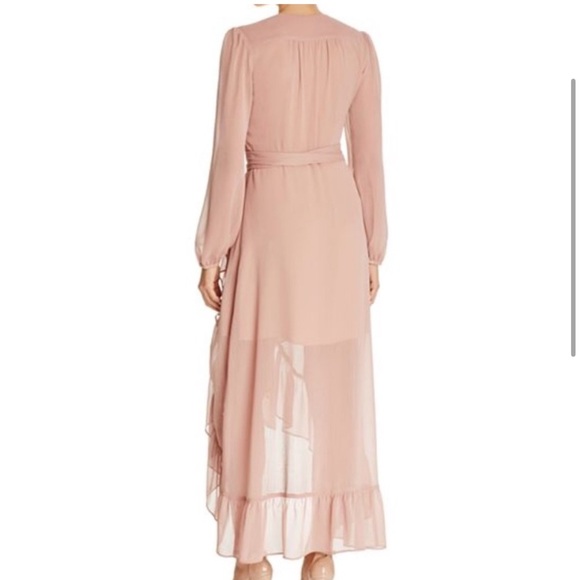 Bardot pink chiffon wrap dress - Picture 2 of 4